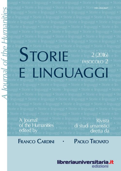 Storie e linguaggi. Rivista di studi umanistici (2016) vol. 2